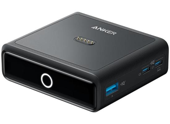 Anker Charging Base, 100W Fast Charging with 4 Ports, for Anker Prime Power Bank, Compatible with MacBook, iPhone 15/15 Plus/15 Pro/15 Pro Max/14 Series, Samsung, Pixel (Power Bank Not Included)